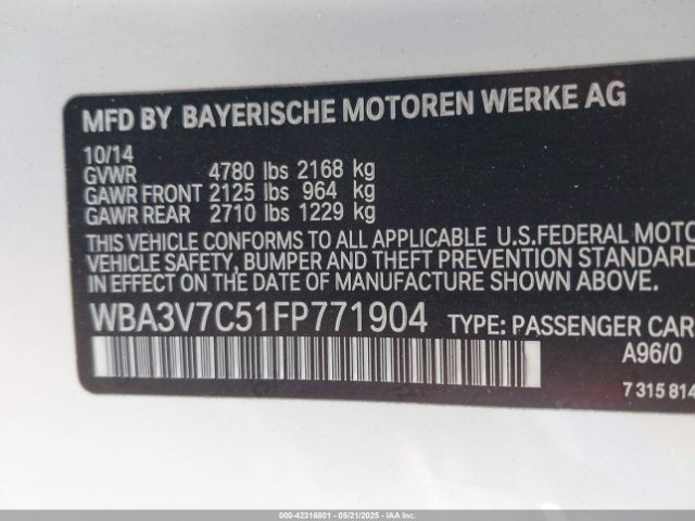 WBA3V7C51FP771904 BMW 428i