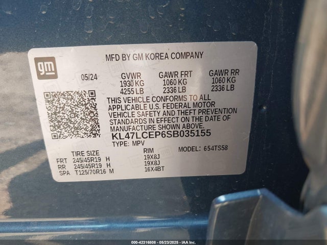 Buick lbp 2025 KL47LCEP6SB035155 Image 9