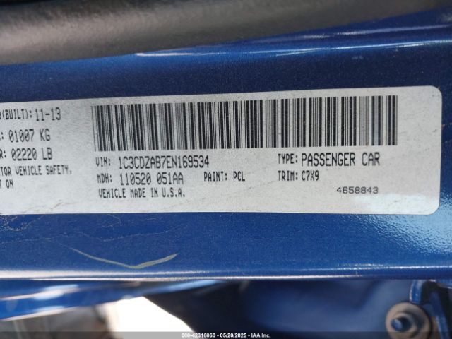 1C3CDZAB7EN169534 Dodge AVENGER SE
