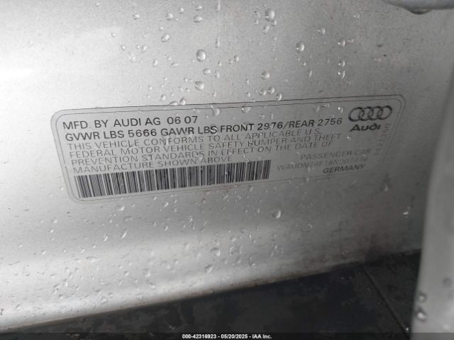 2008 AUDI S6 WAUDN74F18N007416 Photo 8