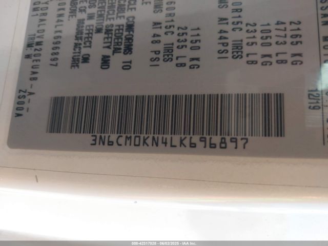 3N6CM0KN4LK696897 Nissan 2020