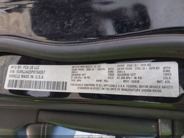 2023 JEEP GRAND CHEROKEE L 1C4RJJAG5P8794267 Photo 8