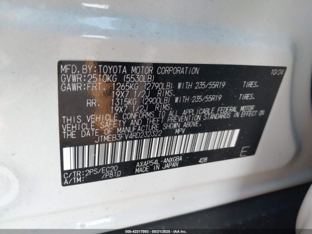 JTMEB3FV4RD232322 Toyota Rav4 Prime Xse