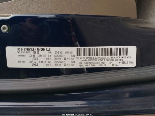 2013 CHRYSLER TOWN & COUNTRY 2C4RC1BG1DR677083 Photo 8