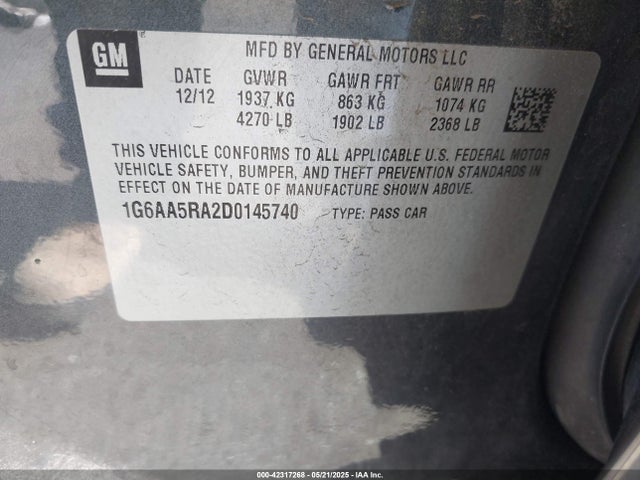 2013 CADILLAC ATS 1G6AA5RA2D0145740 Photo 8