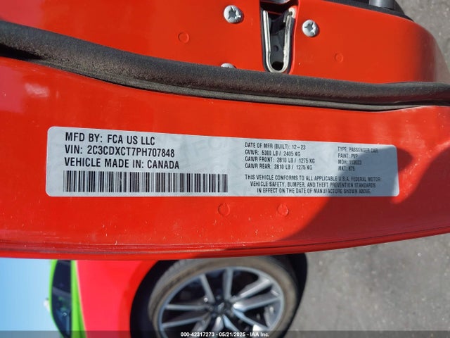 Dodge Charger 2023 2C3CDXCT7PH707848 Image 9