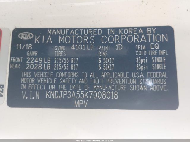 KNDJP3A55K7008018 KIA SOUL +