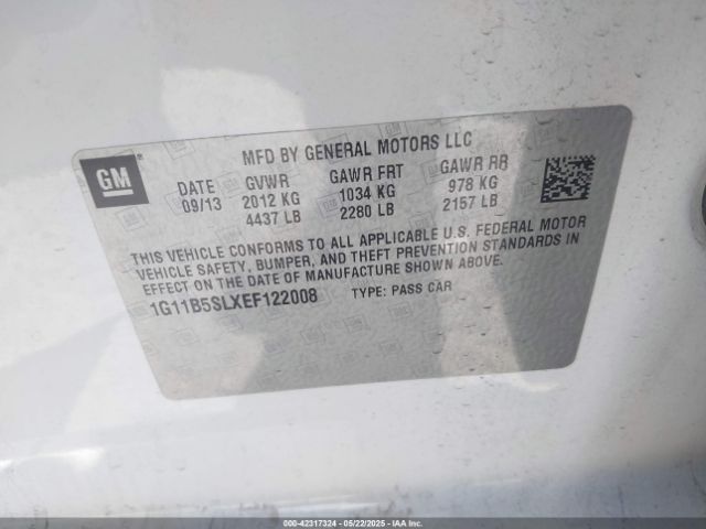 1G11B5SLXEF122008 Chevrolet Malibu 1ls