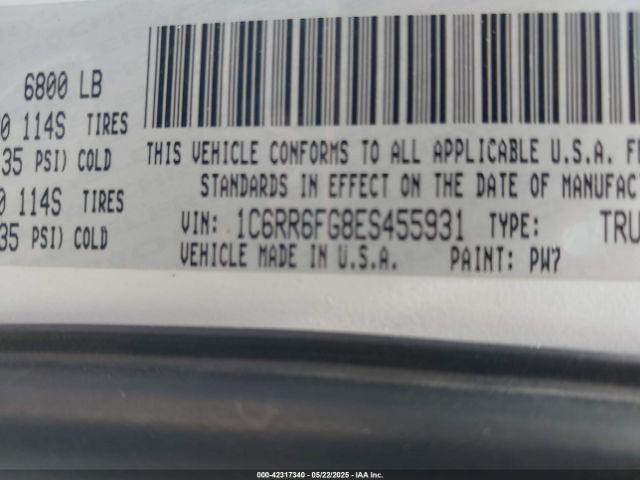 1C6RR6FG8ES455931 RAM 1500 Tradesman