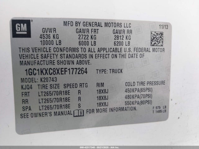 1GC1KXC8XEF177264 Chevrolet lml
