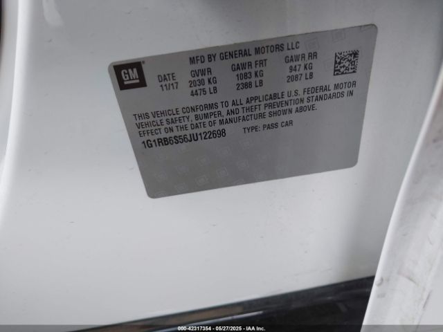 2018 CHEVROLET VOLT 1G1RB6S56JU122698 Photo 8