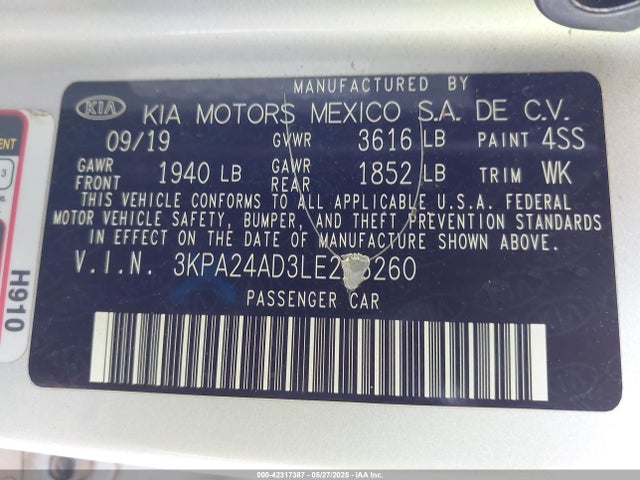 3KPA24AD3LE273260 KIA gammaii 1.6mpi+cvt