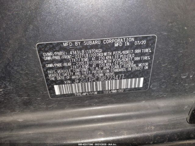 JF2GTAPC7M8223477 Subaru na