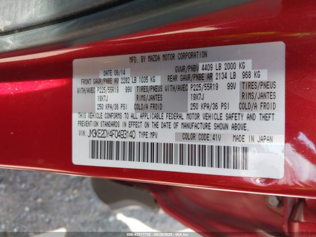JM3KE2DY4F0493140 Mazda Cx-5 Grand Touring