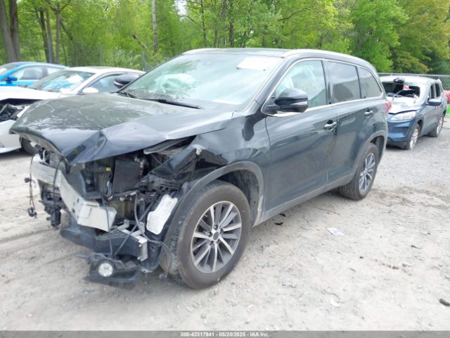 2019 TOYOTA HIGHLANDER 5TDKZRFH1KS341598 Photo 1