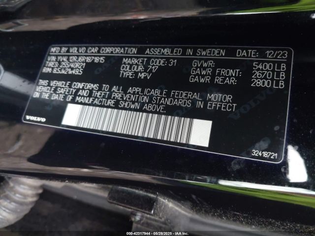 2024 VOLVO XC60 YV4L12RJ6R1871815 Photo 8