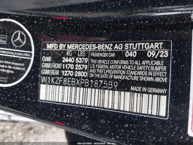 Mercedes-Benz m264 2023 W1KZF8EBXPB187539 Image 9