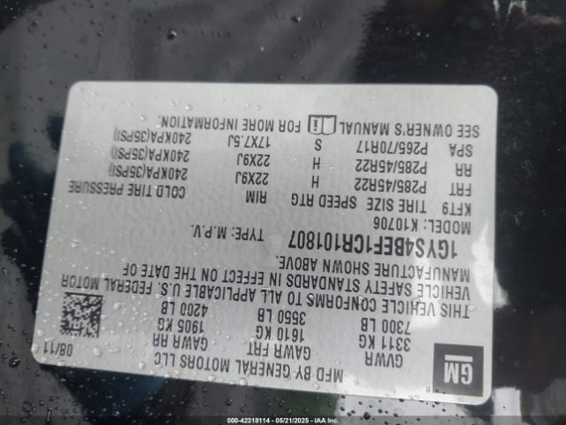 2012 CADILLAC ESCALADE 1GYS4BEF1CR101807 Photo 8
