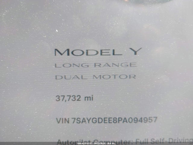 2023 TESLA MODEL Y 7SAYGDEE8PA094957 Photo 6