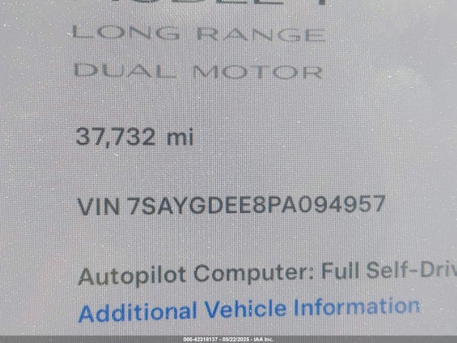 2023 TESLA MODEL Y 7SAYGDEE8PA094957 Photo 8