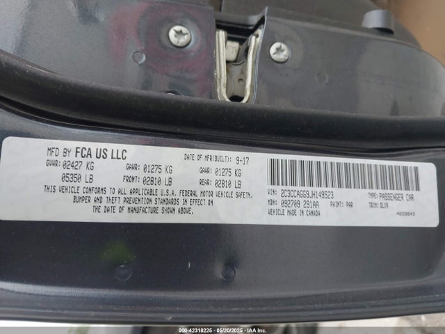 Chrysler 2018 2018 2C3CCAGG9JH149523 Image 9