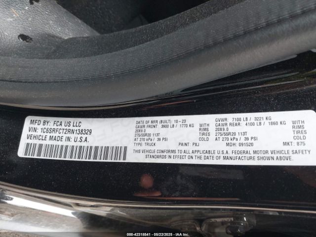 2024 RAM 1500 1C6SRFCT2RN138329 Photo 8