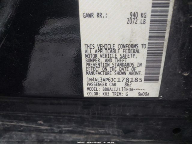 2018 NISSAN ALTIMA 1N4AL3AP6JC178185 Photo 8