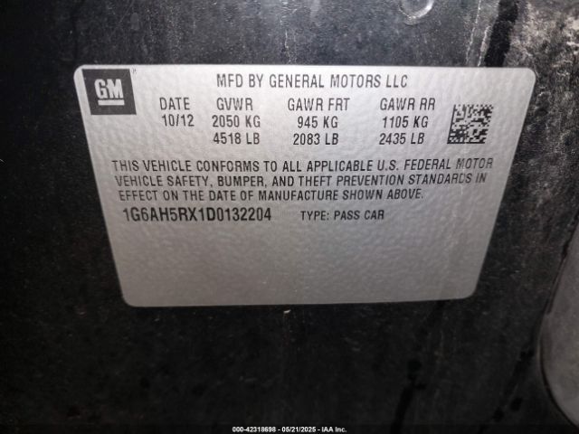 2013 CADILLAC ATS 1G6AH5RX1D0132204 Photo 8
