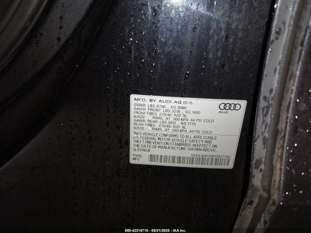 2015 AUDI Q7 WA1LGAFE9FD027792 Photo 8