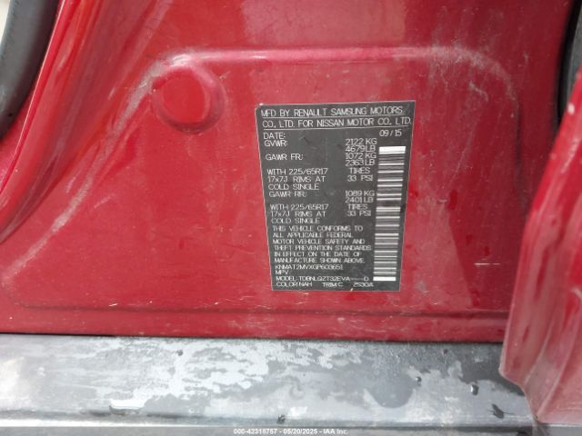 KNMAT2MVXGP603651 Nissan ROGUE SV