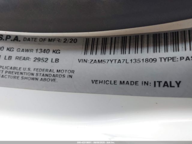 2020 MASERATI GHIBLI ZAM57YTA7L1351809 Photo 8