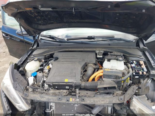 KMHC65LC1HU048279 Hyundai Ioniq Hybrid Blue