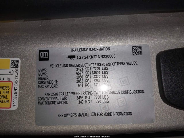 2022 CADILLAC ESCALADE ESV 1GYS4KKT1NR220003 Photo 8