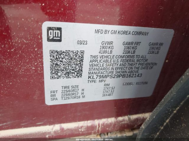 2023 CHEVROLET TRAILBLAZER KL79MPS29PB162143 Photo 8