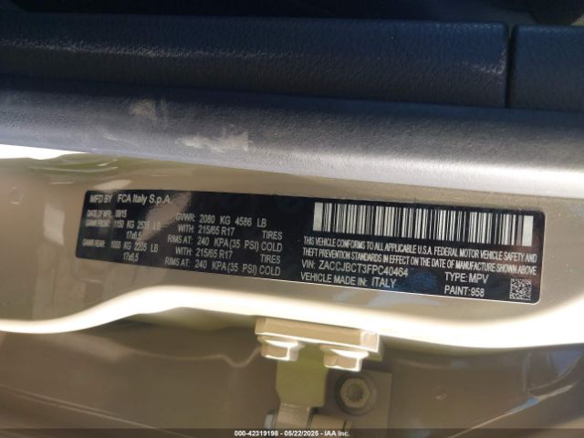 2015 JEEP RENEGADE ZACCJBCT3FPC40464 Photo 8