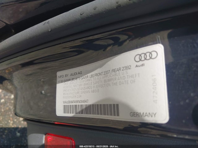 2019 AUDI A4 WAUGMAF46KN004947 Photo 8