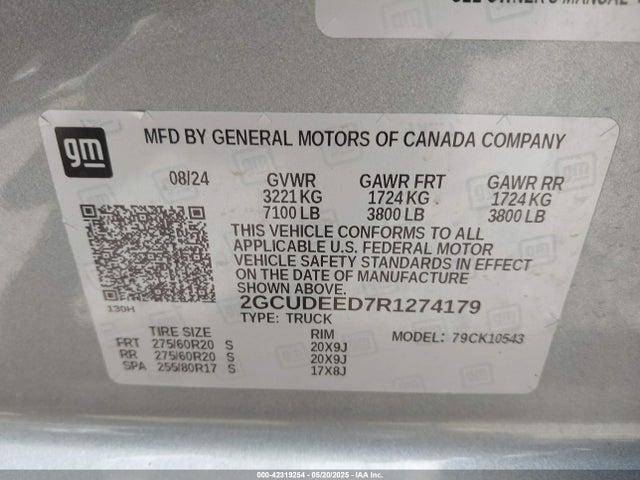 2GCUDEED7R1274179 Chevrolet l84