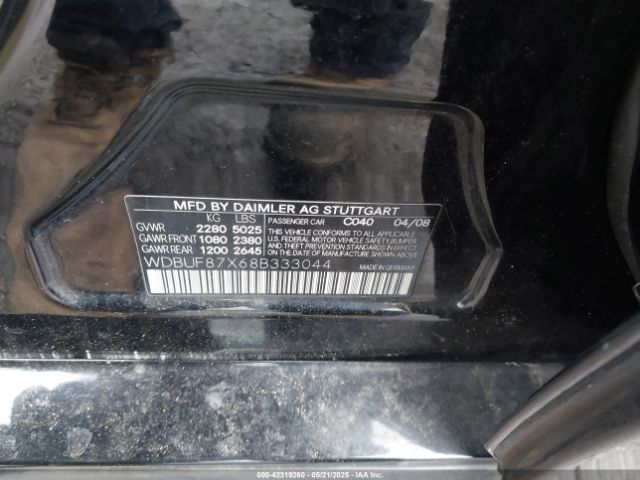 2008 MERCEDES-BENZ E 350 WDBUF87X68B333044 Photo 8