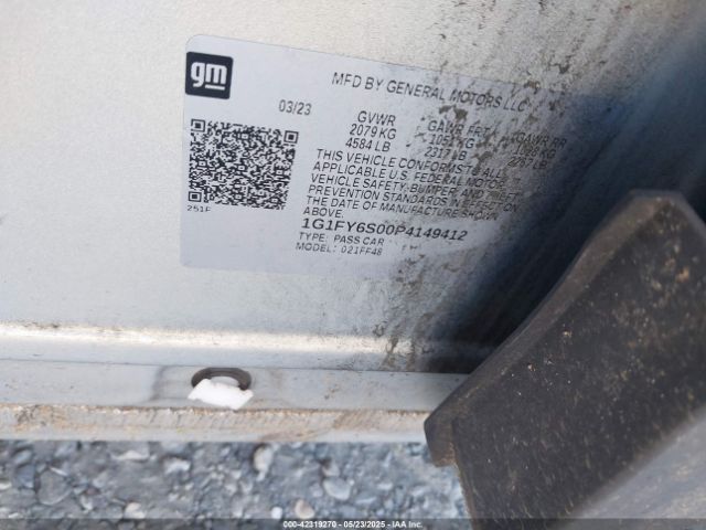 1G1FY6S00P4149412 Chevrolet Bolt Euv Fwd Lt