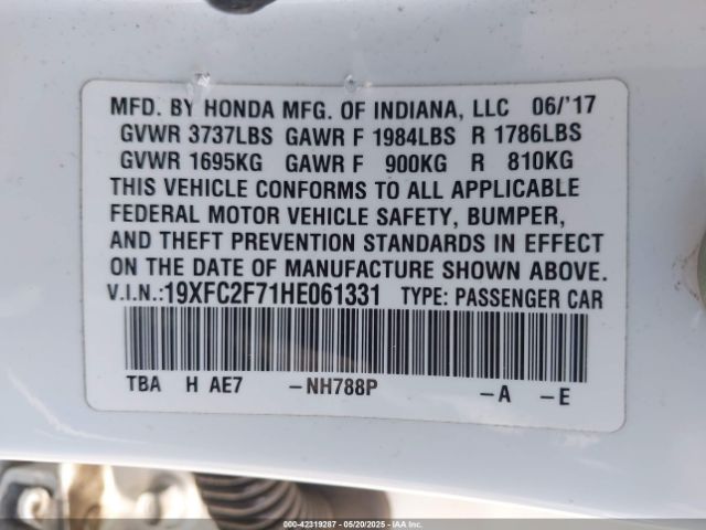 19XFC2F71HE061331 Honda CIVIC EX