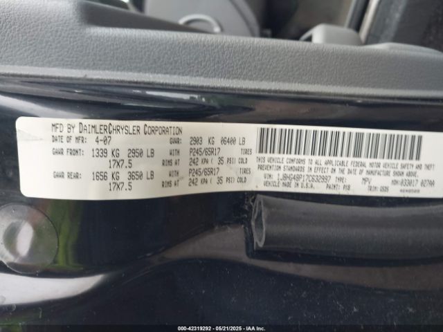 2007 JEEP COMMANDER 1J8HG48P17C632997 Photo 8