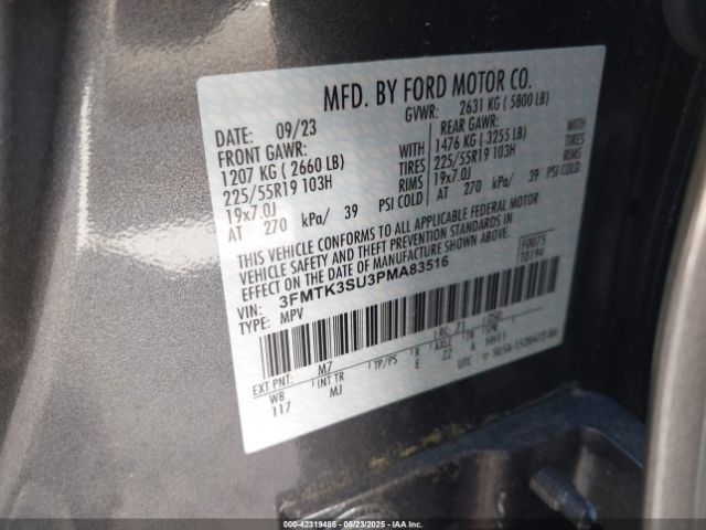 2023 FORD MUSTANG MACH-E 3FMTK3SU3PMA83516 Photo 8