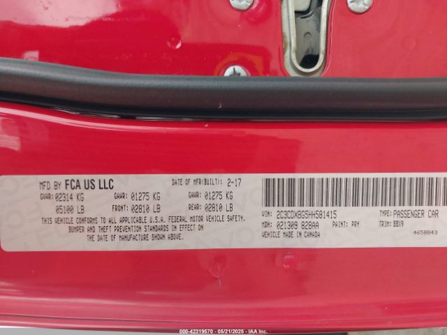 2017 DODGE CHARGER 2C3CDXBG5HH581415 Photo 8