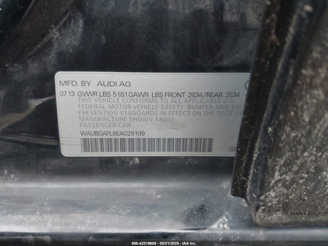 2014 AUDI S4 WAUBGAFL8EA029109 Photo 8