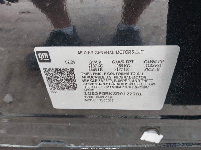 2024 CADILLAC CT5 1G6DP5RK3R0127081 Photo 8