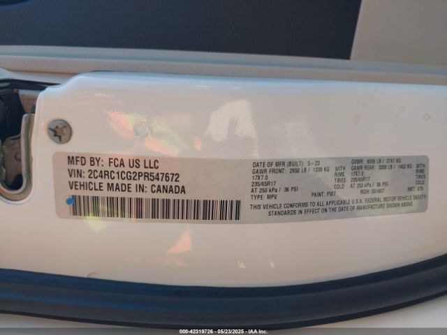 2023 CHRYSLER VOYAGER 2C4RC1CG2PR547672 Photo 8