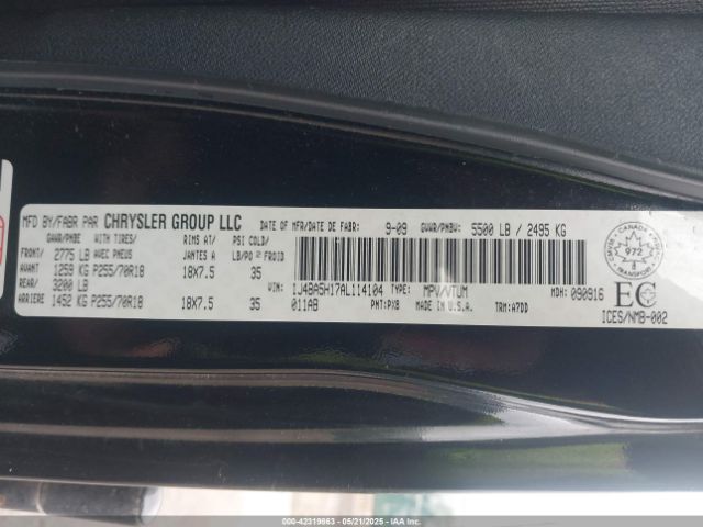 2010 JEEP WRANGLER UNLIMITED 1J4BA5H17AL114104 Photo 8