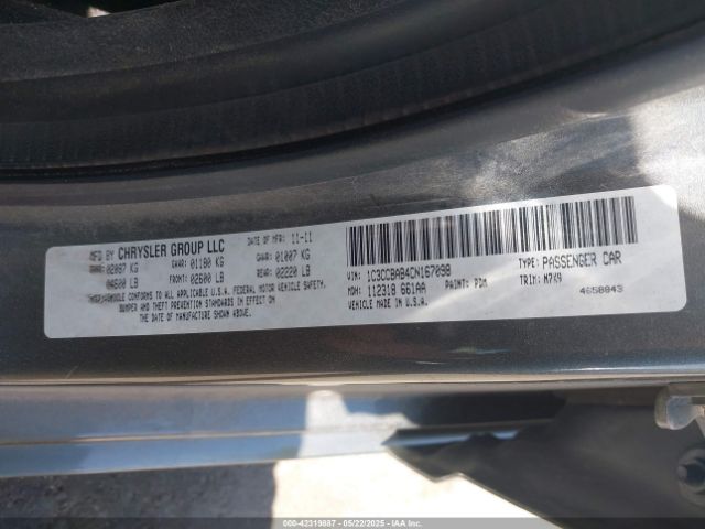 2012 CHRYSLER 200 1C3CCBAB4CN167098 Photo 8