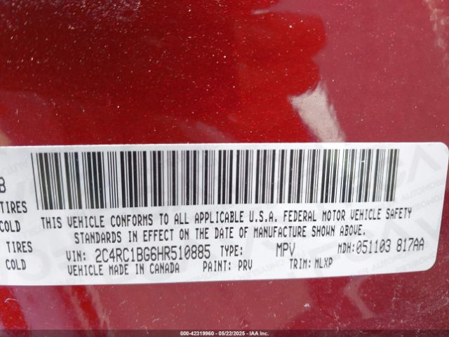 2017 CHRYSLER PACIFICA 2C4RC1BG6HR510885 Photo 8