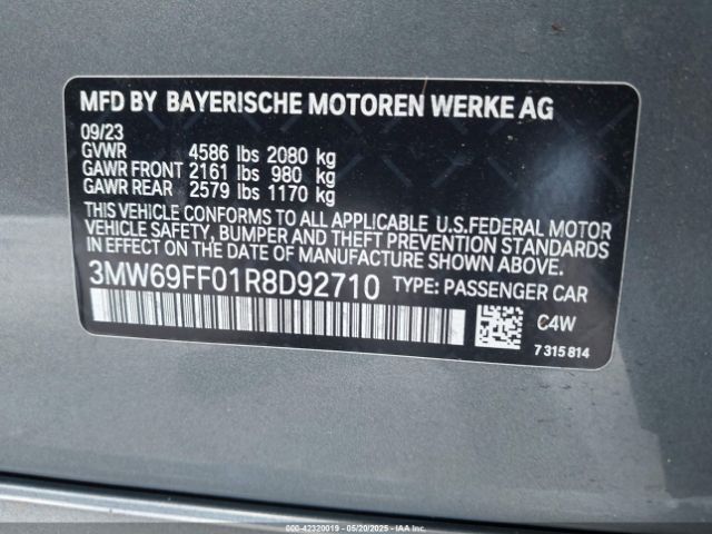 2024 BMW 3 SERIES 3MW69FF01R8D92710 Photo 8